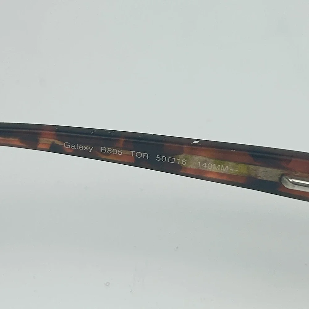 Ted Baker Galaxy B805 Unisex Eyeglasses Frame Brown Tortoise Half Rim 50-16-140